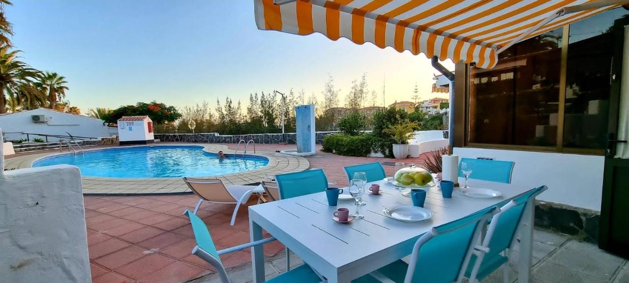 Arguineguin, Two Bedrooms Bungalow, Pool & Wifi Ngoại thất bức ảnh